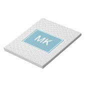 Simple Gray ZigZag Notitieblok (Linkerzijde)