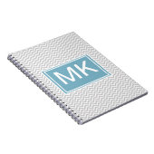 Simple Gray ZigZag Notitieboek (Rechterzijde)