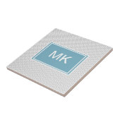 Simple Gray ZigZag Tegeltje (Zijkant)