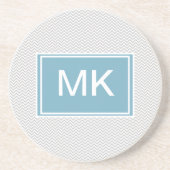 Simple Gray ZigZag Zandsteen Onderzetter (Voorkant)