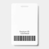 Simple Green aangepast logo personeelsfoto ID Badge (Achterkant)