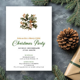 Simple Green And Gold Christmas Tree Holiday Card Kaart