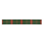 Simple Green and Red Plaid Christmas Holiday Grosgrain Lint (Voorkant)