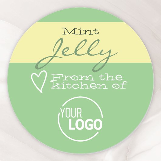 Simple Green Food Cake Cookie Labels Calligraphy