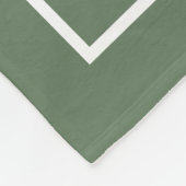 Simple Green Initiaal Monogram Fleece Deken (Hoek)