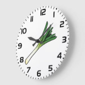 Simple Green Leek Vegetable Grote Klok (Hoek)