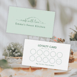 Simple Green Made with Love Bakery Rewards Loyalty Visitekaartje