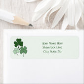 Simple Green Minimalistische Klaver  Etiket (Insitu)
