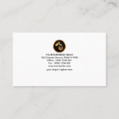 Simple Green Polygonal Crystal Shades Chemist Visitekaartje (Achterkant)