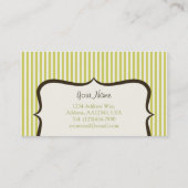 Simple Green Stripe-Visitekaartje Visitekaartje (Achterkant)