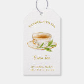 Simple Green Tea Hang Tag  Cadeaulabel (Voorkant)
