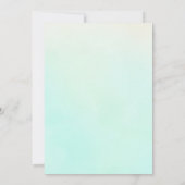 Simple Green Watercolor Pesach Seder Uitnodiging (Achterkant)