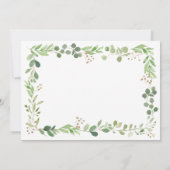 Simple Greenery | Baby Shower Kaart (Achterkant)