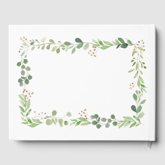 Simple Greenery | Bruiloft Gastenboek (Achterkant)