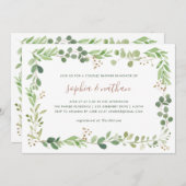 Simple Greenery | Douche voor koppels Kaart (Voorkant / Achterkant)