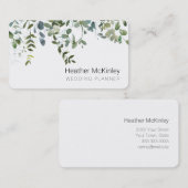 Simple Greenery Eucalyptus Visitekaartje Afsprakenkaartje (Voorkant / Achterkant)