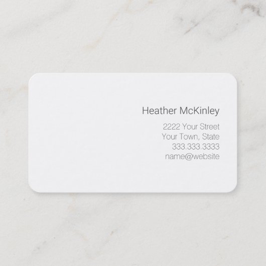 Simple Greenery Eucalyptus Visitekaartje Afsprakenkaartje (Achterkant)