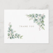 Simple Greenery Funeral Personalized Thank You III Briefkaart (Voorkant)