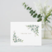 Simple Greenery Funeral Personalized Thank You III Briefkaart (Staand voorkant)