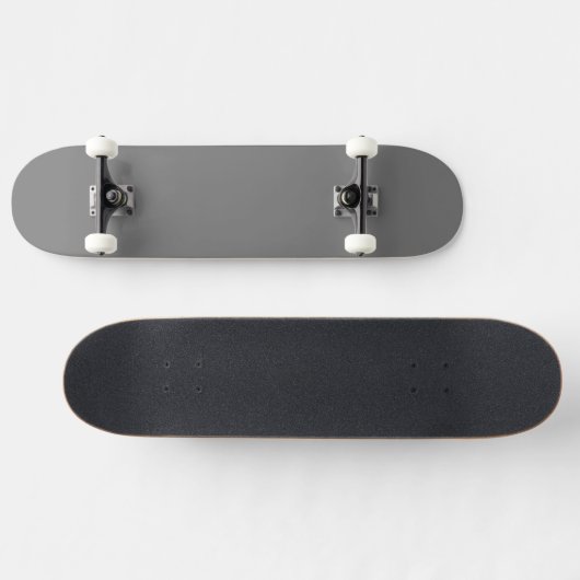 Simple Grey Authority® Persoonlijk Skateboard (Horizontaal)