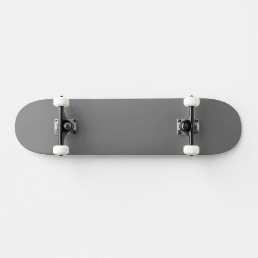 Simple Grey Authority® Persoonlijk Skateboard (Horizontaal)