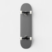 Simple Grey Authority® Persoonlijk Skateboard (Voorkant)