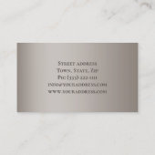 Simple Grey Carpet Shop Kaart Visitekaartje (Achterkant)