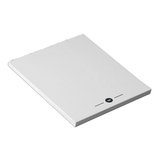 Simple Grey Company Logo Notitieblok (Schuin)
