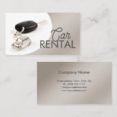 Simple Grey Curve Autoverhuur Visitekaartje (Voorkant / Achterkant)
