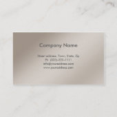 Simple Grey Curve Autoverhuur Visitekaartje (Achterkant)