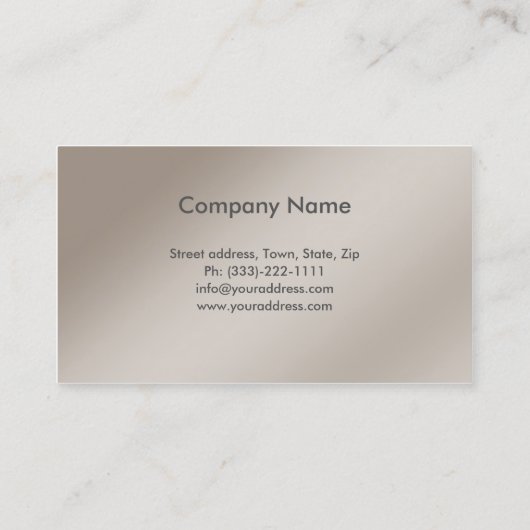 Simple Grey Curve Autoverhuur Visitekaartje (Achterkant)