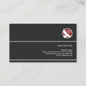 Simple Grey Elegance Company Secretary Visitekaartje (Achterkant)