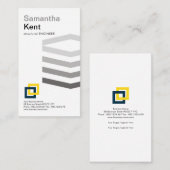 Simple Grey Layer Rebars Engineering Visitekaartje (Voorkant / Achterkant)