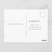 Simple Grey Response Wedding RSVP Briefkaart (Achterkant)
