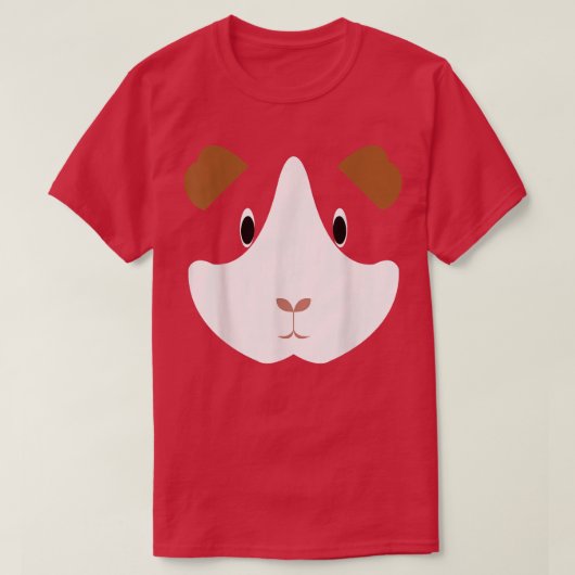 Simple Guinea Pig Face Costume T-shirt (Design voorkant)