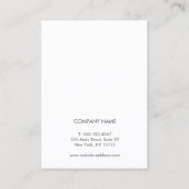 Simple Hair Salon COVID19 Safety Protocol Visitekaartje (Achterkant)