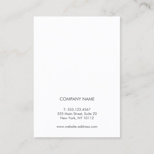 Simple Hair Salon COVID19 Safety Protocol Visitekaartje (Achterkant)