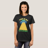 Simple Halloween Alien Costume T-shirt (Voorkant volledig)