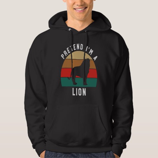 Simple Halloween Costume for Lion Lover Pretend I' Hoodie (Voorkant)