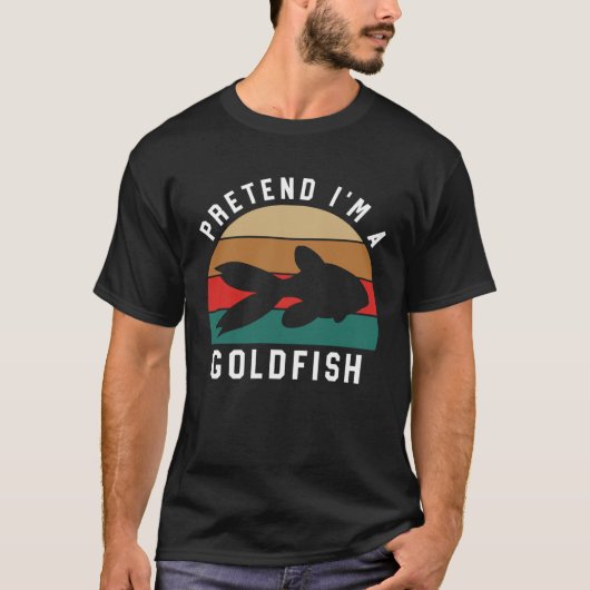 Simple Halloween Costume Goldfish Pretend I m A G T-shirt (Voorkant)