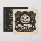 Simple Halloween Costume Party | Uitnodiging (Voorkant / Achterkant)