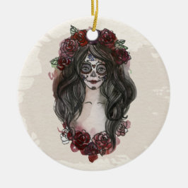 Simple Hand-draw Dia de los Muertos | Versiering Keramisch Ornament