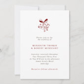 Simple Hand Drawn Bells Christmas Wedding Kaart (Voorkant)