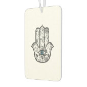 Simple Hand Drawn Floral Hamsa Hand Luchtverfrisser (Links)