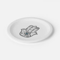 Simple Hand Drawn Floral Hamsa Hand