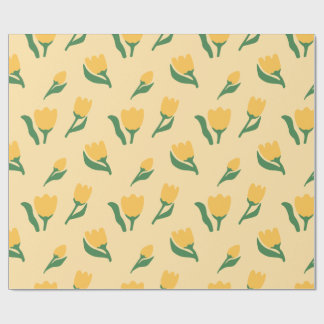 Simple Hand Drawn Watercolor Floral Girl Birthday Cadeaupapier