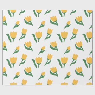 Simple Hand Drawn Watercolor Floral Girl Birthday Cadeaupapier