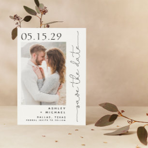 Simple Hand Lettered Script Typografie 4 Foto Save The Date