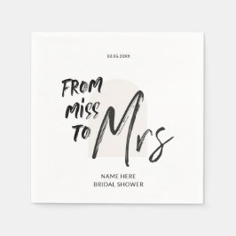 Simple Hand Lettering Vrijgezellenfeest Servet