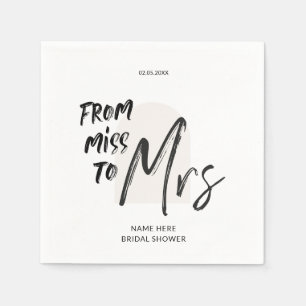 Simple Hand Lettering Vrijgezellenfeest Servet